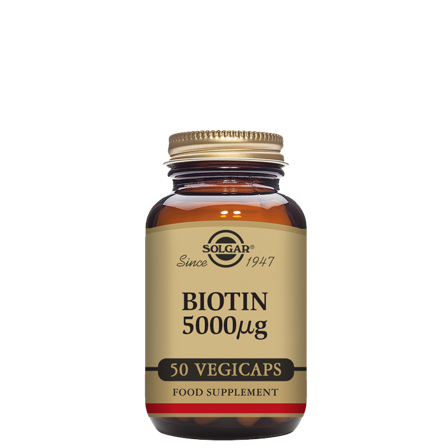 Solgar Biotin 5000 mcg, 50 kapsler