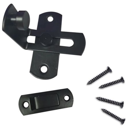 Låse for låvedør, amerikansk låse for låvedør i rustfritt stål, skyvedørslås i karbonstål, A