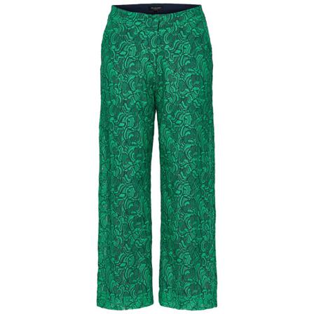 Selected Femme Cropped lace Bukser Grøn, Dame Bukser