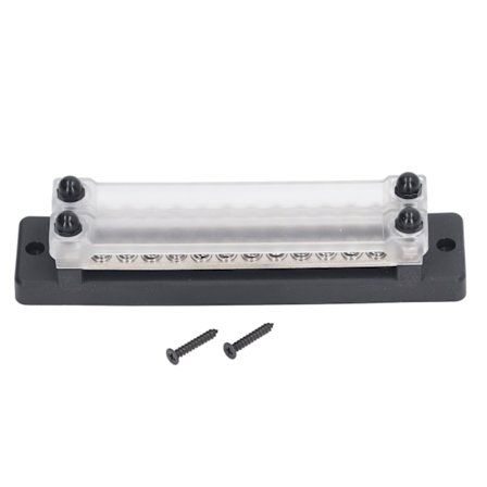 12‐48V 150A Terminalblock Bussbar Krets Säkringshållare Strömfördelningsblock för Bil Lastbilar Husbilar Marinbåtar