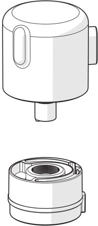 Oras 1012856V Strømningsknapp for badekarkraner, Baderom