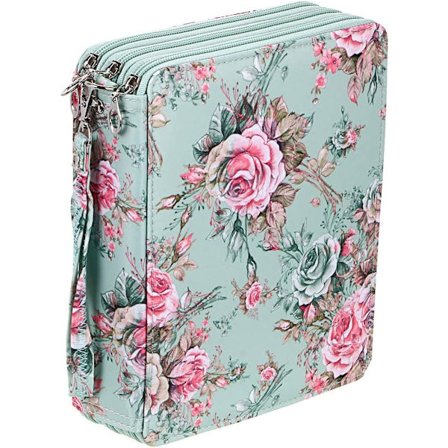 120-aukkoinen kynäkotelo, kynäpussi ammattilais- tai amatööripiirtäjille