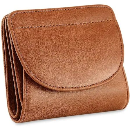 Letvægts dame ægte læder RFID pung med møntrum Mini pung Dame pung Lille pung