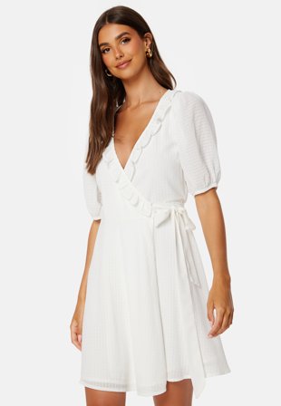 Bubbleroom Occasion Towa Frill Dress White Klær