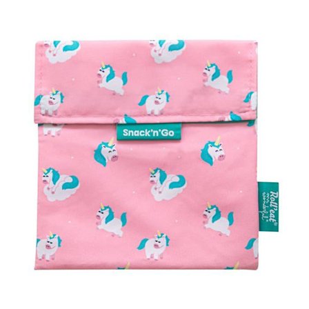 Sac a gouter Roll'eat - Snack'n'Go Mr. Wonderful Återanvändbar och ekologisk lunchväska utan BPA, Unicorn