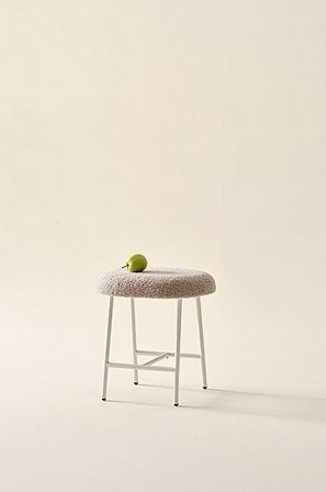 Jotex - Hocker Hellgrau/weiss - PIERO - Kaufe Kinderstühle bei Jotex