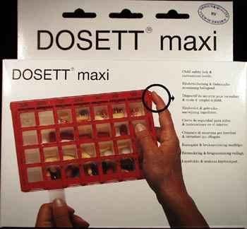 Dosett maxi rød