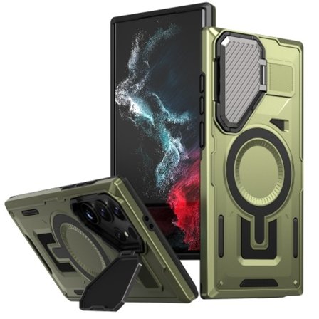 Samsung Galaxy S23 Ultra 5G Skal med Shield Frame och MagSafe