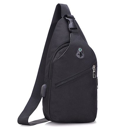 Sling Bag Crossbody Ryggsäck Med Usb Laddningsport, Axelväska Bröstväska För Vandring Promenader