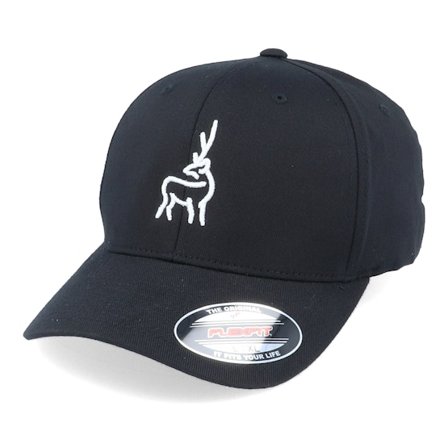 Iconic - Preto flexfit Boné - 3D Deer Black Flexfit - Hunter @ Hatstore