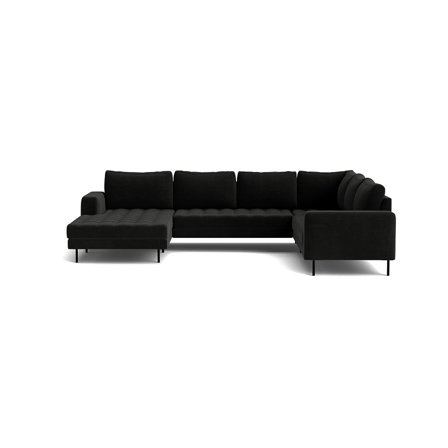 Rouge U-sofa, venstrevendt - Letto Antracit - 344x254x89 - Sofa, u-sofa