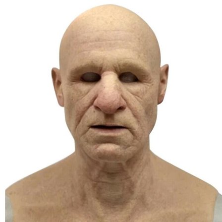 Realistisk gammel mand Cosplay helhovedmaske Halloween fest kostume rekvisit Fancy Dress Up Latex Maske Hovedbeklædning