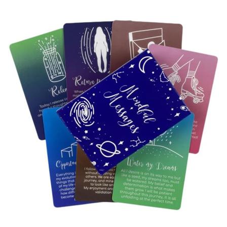 Mindful Messages Oracle Tarot Card Prophecy Fate Divination Dec En størrelse A One size