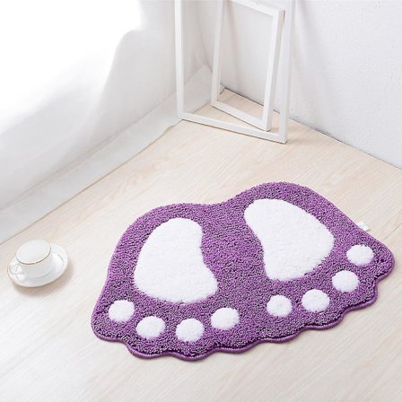 Suuret jalat kylpyhuoneen matto, liukumatonta vettä imevä kylpyhuonematto, pörröinen matto makuuhuoneeseen keittiöön