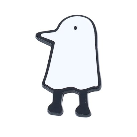 Cap Pins - Blanc Accessoire - Cartoon Ghost Metal Enamel Pin @ Hatstore
