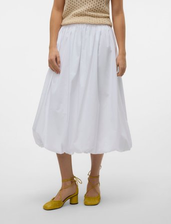 Vero Moda Vmfriba Mw 7/8 Balloon Skirt Wvn Ga - White - XL