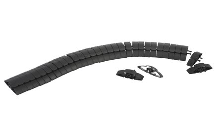 Schneider Electric INS61200 Kabelskjuler for gulv Svart, Installasjonsmaterial