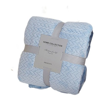 Pure-Color Wheat Ear Pattern Plyschfilt Vikbar Håll Varm Mysig filt För Bäddsoffa