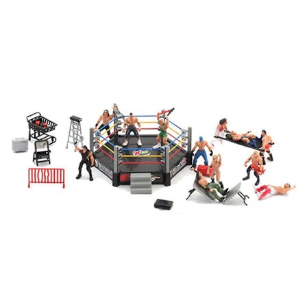 Wrestler Warrior Toys Realistiske Tilbehør Morsomme Miniatyr Kamp Actionfigurer Bryting Leke For