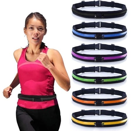 Vanntett treningsbag/mellombag for trening, løping og sykling - svart/gul