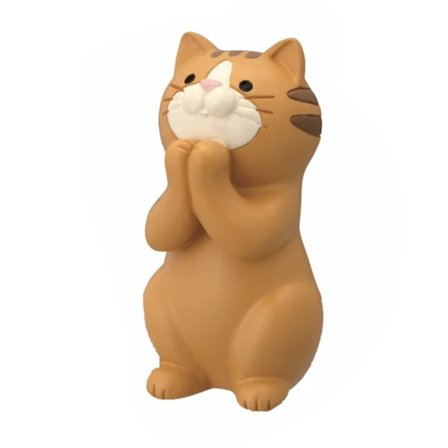 Kattprydnad Multifunktionell Telefon Surfplatta Glasögon Penna Hållare Skrivbordsdekoration för Hem Clasp Hands Ocelot