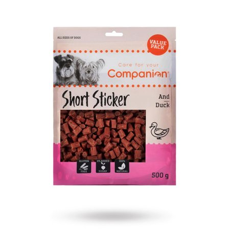 Companion - Companion Short Duck Sticks 500g - Matskål, hundgodis & tuggisar