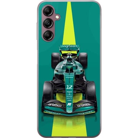 Kompatibelt Mobildeksel til Samsung Samsung Galaxy A14 5G Aston Martin Formel 1-bil i grønt racingdesign med moderne studiofølelse