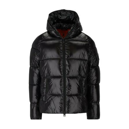 Save The Duck Save THE Duck Edgard Black Hooded Padded Jacka svart, Herr, Herr, Storlek: M