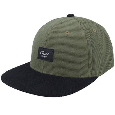 Reell - Verde snapback Boné - Pitchout Cap Moss Green/Black Corduroy Snapback @ Hatstore
