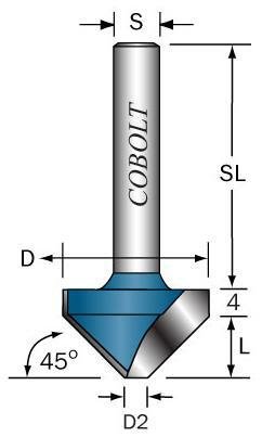 Cobolt 109-453 V-spårfräs, Maskintillbehör & förbrukning