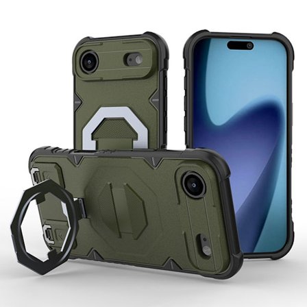 SKALO iPhone Air Armor Matrix Suojakuori - Vihreä