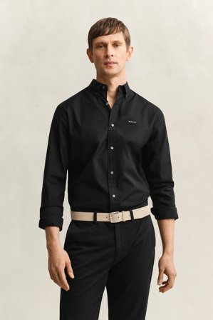 GANT Herren Pinpoint Oxford-Hemd (XXL) Schwarz