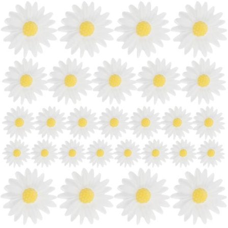 80 stk. Tegneserie Tusindfryd Blomster Charms Dekorative Harpiks Charms P