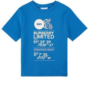 Kids - Burberry Canvas Blue Joel Branded T-Shirt 4 Years - Tops - 4 years - Blue