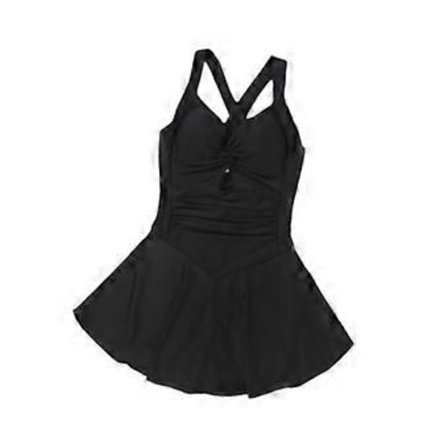 Dam Baddräkt Kjolkjol Baddräkt V-ringad Simning Badkläder Dam Badklänning Badkläder för Resor Vattenaktiviteter Pool (XL)