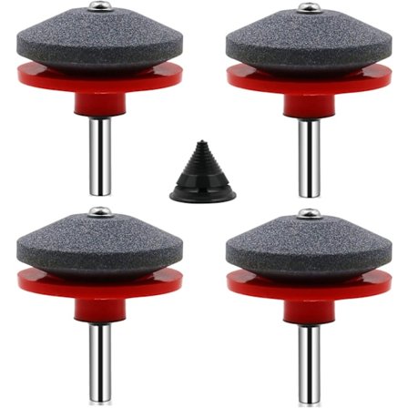 4 Stk. Gressklipper Bladslipere Universelle Gressklipper Slipe Tilbehør for Gressklippere med 1 stk. Blad