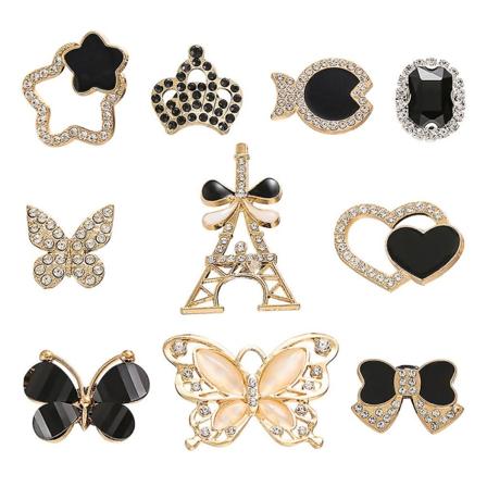 10 stk bryllupsdekorasjoner Rhinestones sko Rhinestone sko sjarm dekorative skoklips