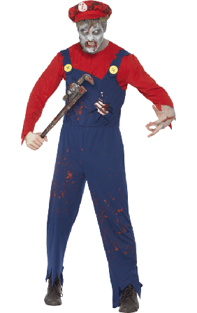 ZOMBIE VVS-MAND KOSTUME L