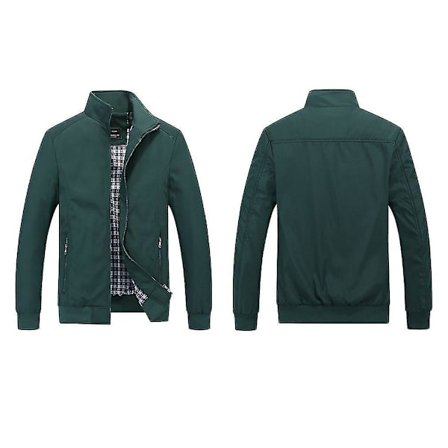 Stående krage herrejakke løs frakk lang erme