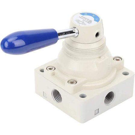 4HV210-08 Luftventil Fittings Ventiler Kontrollventiler 4-veis 2-posisjoner Håndtak Direktevirkende 1/4in PT Pneumatisk Ventil 1.5Mpa/215psi