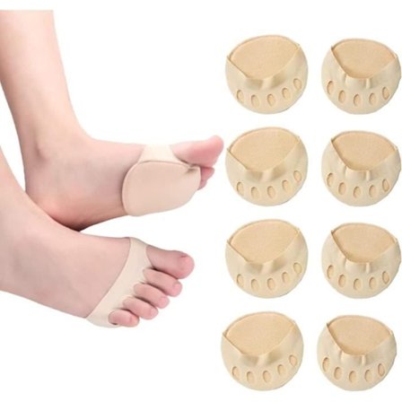 Par med Metatarsalputer i Vaffeltekstil, Forfotputer, Plantarputer for Beskyttelse