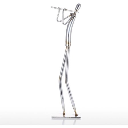 Orkesterin trumpetti metalliveistos rautaveistos abstrakti veistos moderni