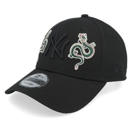 New Era - MLB Svart adjustable Keps - New York Yankees Icon 9FORTY Black Adjustable @ Hatstore