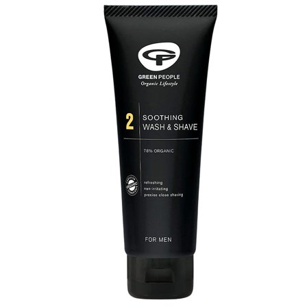 Green People Soothing Wash & Shave 100 ml, Mænd, Barbering, Skum, Sprit & Gel