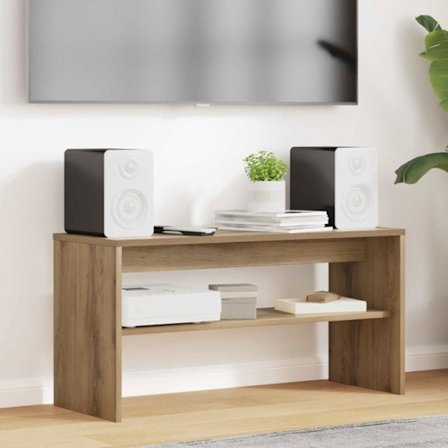 Bordskonsol - utbyggbar konsol Vidaxl TV-bänk i hantverksmässig ek 80 x 30 x 40 cm Ingenjörsved