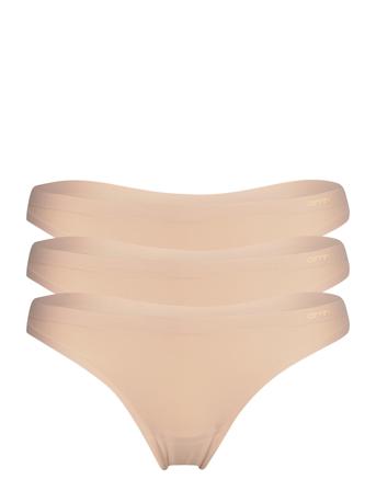 Aim ́n Nude Invisible Thong 3-Pack Beige