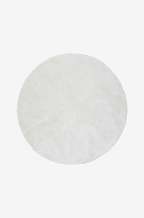 Venture Home - Blanca rundt tæppe - Hvid - Fladvævede tæpper - 200 - Fra Homeroom