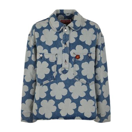 Kenzo, Bomber Jackets Blauw, Dames, Maat:XS