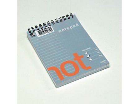 BANTEX Spiralblock A6 linjerat spiraltopp - Lyreco - Kontorsmaterial - Block och anteckningsböcker - Spiralblock