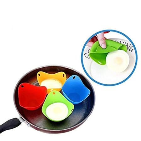 4 stk silikonkopper Bpa-fri posjert maker Mikrobølgeform